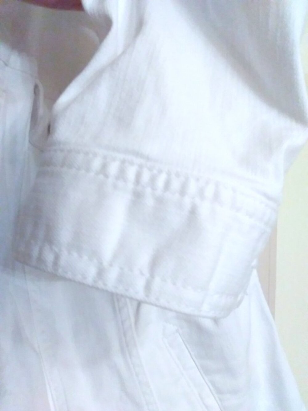 Talbots Plus Petite White Jean Jacket - Picture 6 of 13